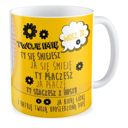 FOTO Kubek biały 330ml dla PRZYJACIÓŁ